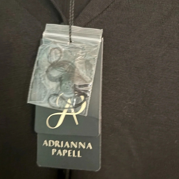 Adrianna Papell Sweater with chiffon pleated back! NWT size M. - Picture 3 of 5